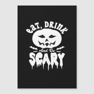 Eet, drink en wees eng Halloween retro klassieker