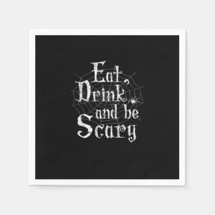 Eet, drink en wees eng Halloween Servet