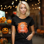 Eet, Drink en wees eng Halloween T-shirt