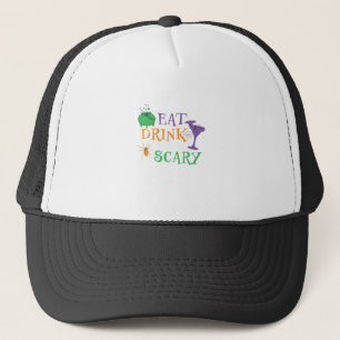 Eet, drink en wees eng Halloween Trucker Pet