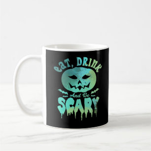 Eet, drink en wees eng Halloween vintage klassieke Koffiemok