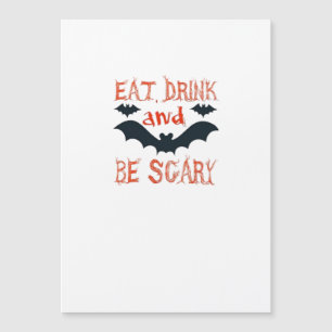 Eet, drink en wees eng Halloween-vleermuizenfeesth