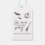 Eet Drink en wees eng | Happy Halloween Cadeaulabel (Voorkant)