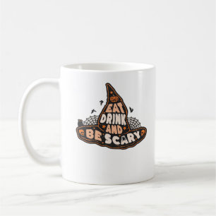 Eet, drink en wees eng heks Alle Halloween-cadeau  Koffiemok
