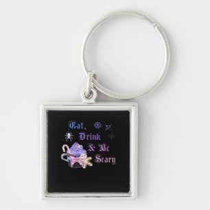 Eet, drink en wees eng Hexmas Cool unieke stijl Sleutelhanger