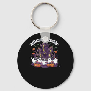 Eet, Drink En Wees Eng Klassiek Grappig Retro Sleutelhanger
