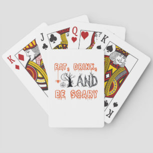 Eet, Drink En Wees Eng Minimal Quote Pokerkaarten