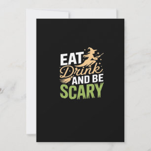 Eet, Drink En Wees Eng Minimalistisch Schoon Feestdagenkaart