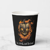 Eet, Drink en wees eng! Papieren Bekers (Achterkant)