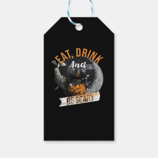 Eet, drink en wees eng Retro klassieker Cadeaulabel