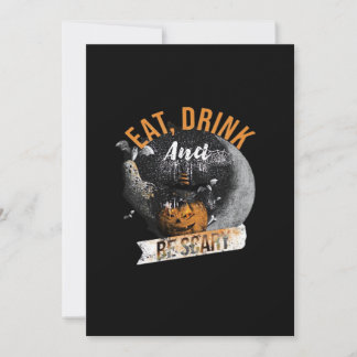 Eet, Drink En Wees Eng Retro Klassieker Feestdagenkaart