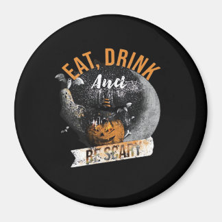 Eet, drink en wees eng Retro klassieker Magneet