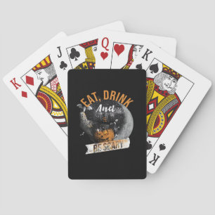 Eet, drink en wees eng Retro klassieker Pokerkaarten