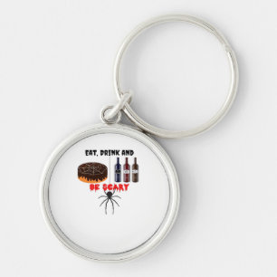 Eet, drink en wees eng Retro klassieker Sleutelhanger