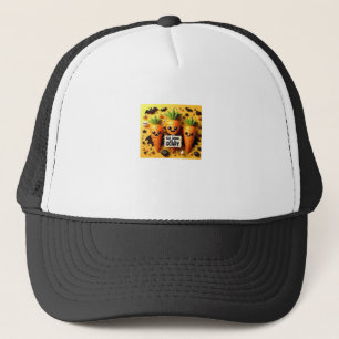 Eet, drink en wees eng retro klassieker trucker pet