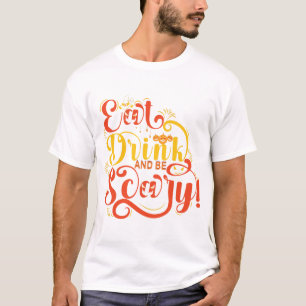 Eet Drink en wees eng Shirt, Halloween T-shirt, Gr T-shirt