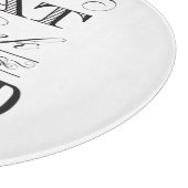 Eet Drink en wees getrouwd Elegant Wedding Snijplank (Hoek)