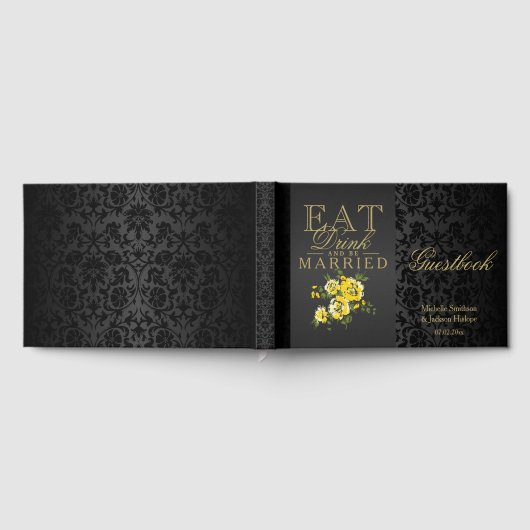 Eet, Drink en Wees Getrouwd Geel Gastenboek (Volledig)