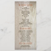 Eet drink en wees getrouwd huwelijksprogramma's programma (Achterkant)