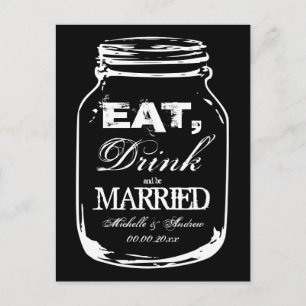 Eet drink en wees getrouwd metselaar pot dank je k briefkaart