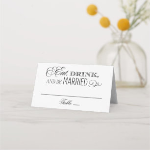 Eet, Drink en Wees Getrouwd Zwarte Bruiloft