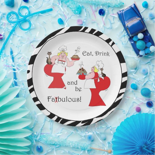 "Eet, Drink en wees geweldig!" Papieren Bordje (Feest)
