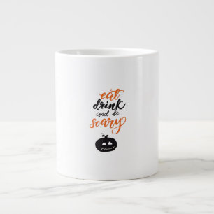 Eet, drink en wees grappig eng Halloween Extra Grote Beker