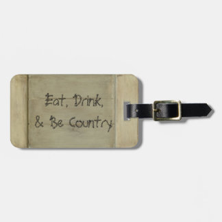 Eet, drink en wees landelijk bagagelabel