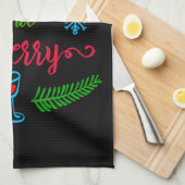 Eet, Drink en wees Merry, kerstfeestdag, ZSSPG Theedoek (Quarter Fold)