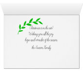 Eet, drink en wees Merry Photo Card (Binenzijde Horizontaal (Onderkant))