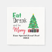Eet, Drink en wees Merry Servet (Voorkant)