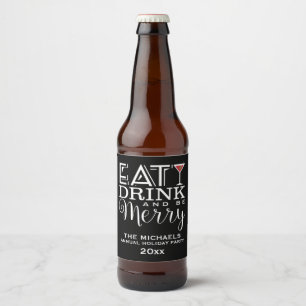 Eet, Drink en wees Merry, Stripes Bier Etiket