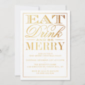 Eet, Drink en wees prettig kerstfeest Kaart (Voorkant)