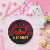 Eet, Drink en wees schitterend Bord van halloween  (Feest)