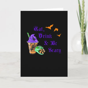 Eet, Drink En Wees Vreselijk Halloween Minimaal Sc Kaart