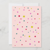 EET DRINK en wees VROLIJK Gepersonaliseerde Blush Kaart (Achterkant)