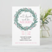 Eet, Drink en wees vrolijk kerstfeest Potluck I Kaart (Staand voorkant)