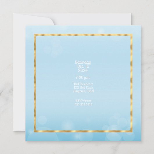 Eet DRINK en wees vrolijk met kerst Kaart (Achterkant)