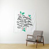 Eet Drink en wees vrolijk ontwerp Wandkleed (In Situ (horizontaal))