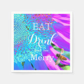 Eet, drink en wees vrolijk servet (Voorkant)