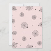 Eet drink enge verjaardag Halloween Roze Kaart (Achterkant)