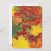 Eet Drink & Geef Bedankt Herfstbladeren Viering Kaart (Achterkant)