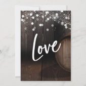 Eet, Drink & Get Getrouwd Wijnvat en Lichten Kaart (Achterkant)