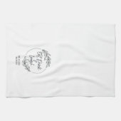 Eet, Drink & Lach Aangepaste Naam Keuken Handdoek (Horizontaal)