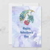 Eet Drink & Liefde Valentijnsdag Feestviering Kaart (Achterkant)