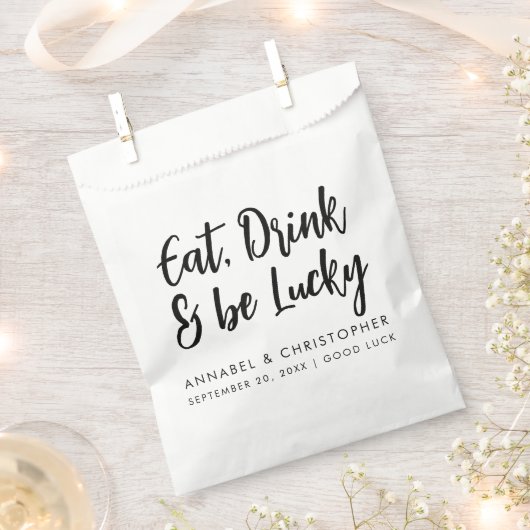Eet drink met geluk casino chips Lottery Ticket Bedankzakje (Geknipt)