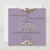 Eet, Drink n Getrouwd bruidsbruiloft uitnodiging (Achterkant)