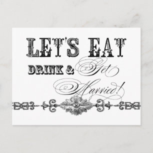 Eet, Drink n Trouw, wees mijn Maid of Honor Kaart