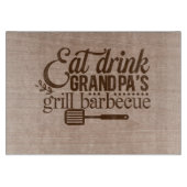 Eet Drink Opa's Grill Barbecue Snijplank (Voorkant)