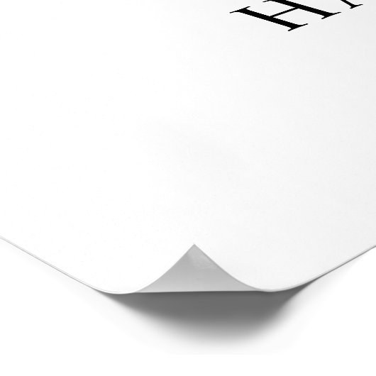 Eet Drink Repeteer Uitnodiging voor Rehearsal Dinn Poster (Hoek)